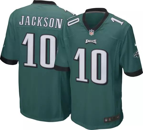 Men Philadelphia Eagles 10 Desean Jackson Nike Midnight Green Game Player NFL Jersey